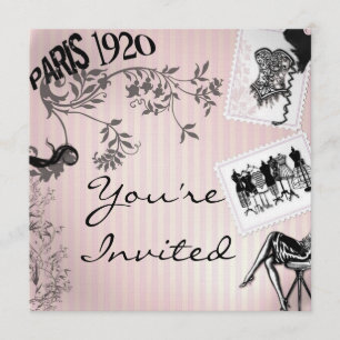 Paris FASHION Themendusche Einladungen