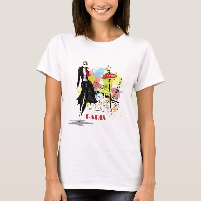 Paris Fashion -W1 T-Shirt (Vorderseite)