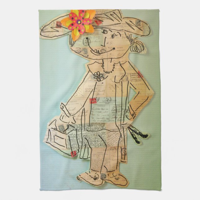 PARIS-FENSTER-EINKAUFEN HANDTUCH (Vertikal)