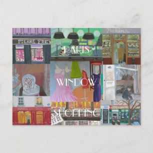 PARIS-FENSTER POSTKARTE