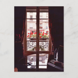 Paris Fensteransicht Postkarte