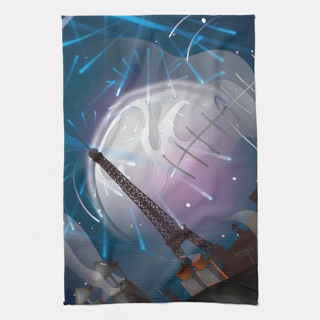 Paris Fireworks Handtuch (Vertikal)