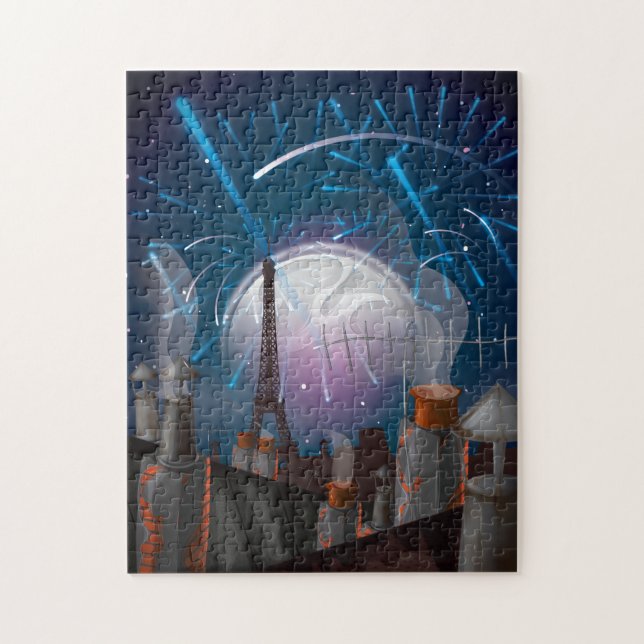 Paris Fireworks Puzzle (Vertikal)