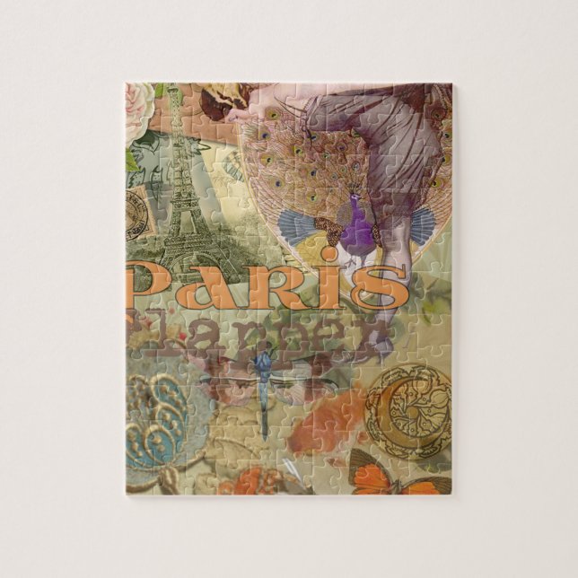 Paris Flapper Art Deco Vintag Puzzle (Vertikal)