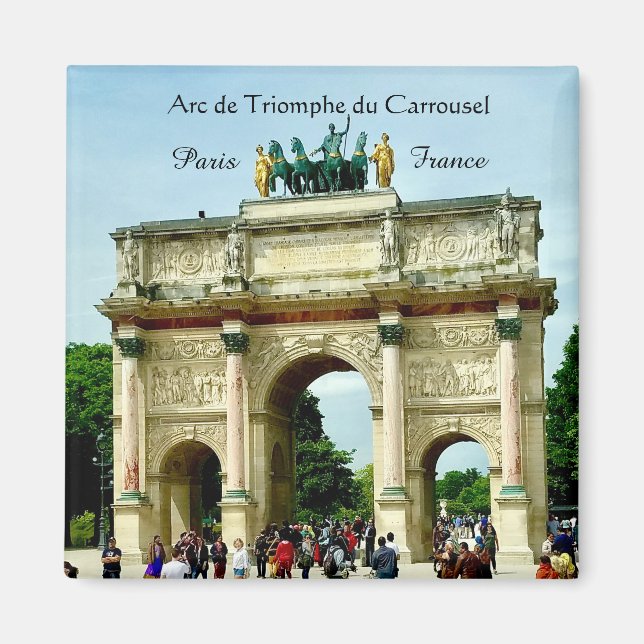 Paris France - Arc de Triomphe du Carrousel Magnet (Vorne)