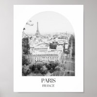 Paris France Arch Foto Print