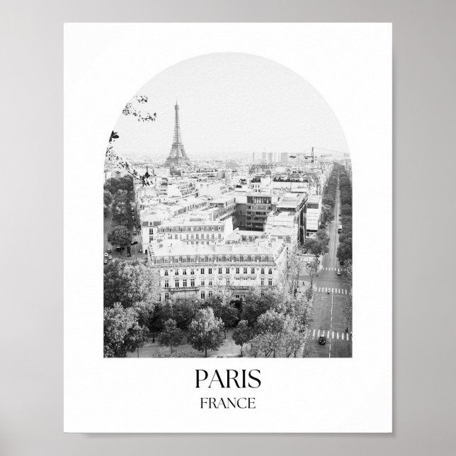 Paris France Arch Foto Print Poster (Vorne)