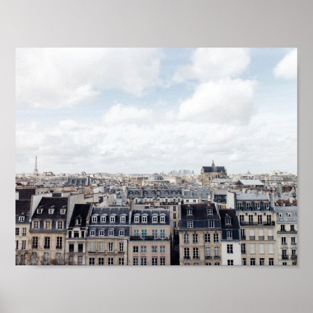 Paris France Cityscape Poster (Vorne)