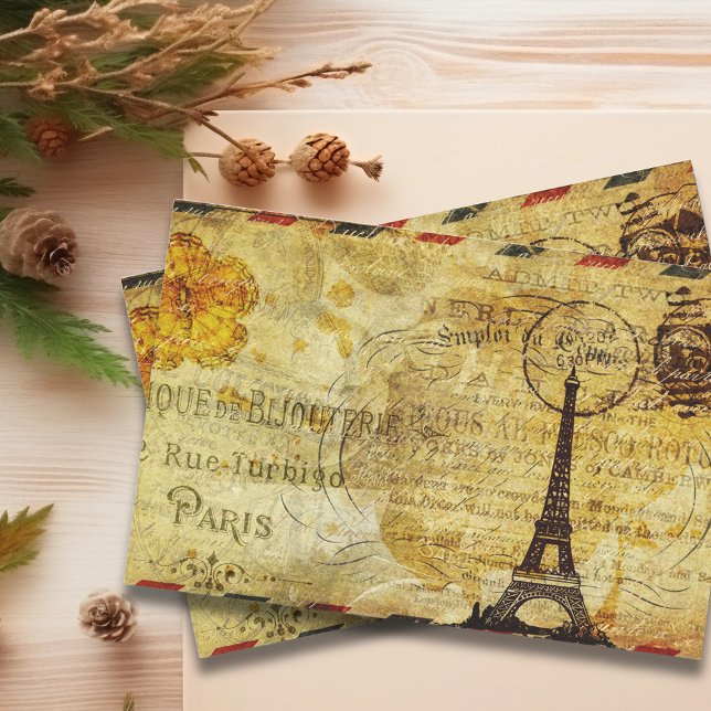 Paris France Decoupage Vintag Ephemera Seidenpapier (Von Creator hochgeladen)