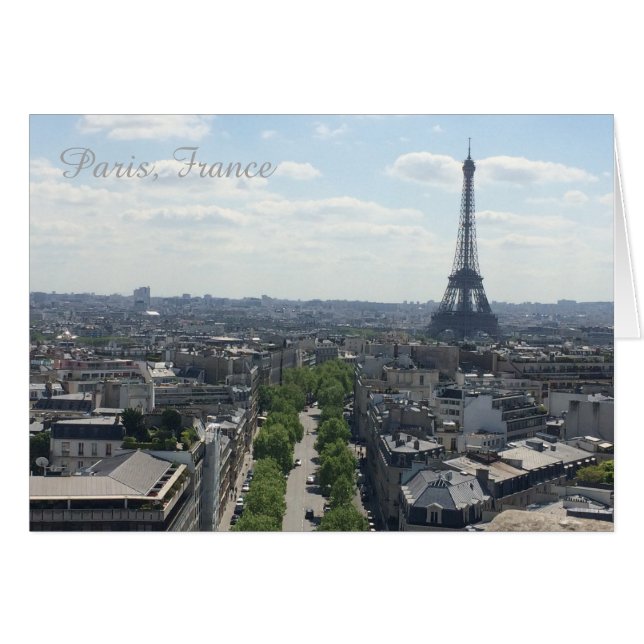 Paris France Eiffel Tower (Vorderseite (Horizontal))