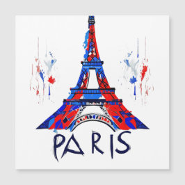 Paris France Eiffel Tower Gift Magnetkarte