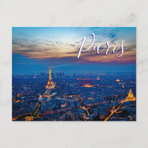 Paris France Landschaftlich City Scape Postcard Postkarte
