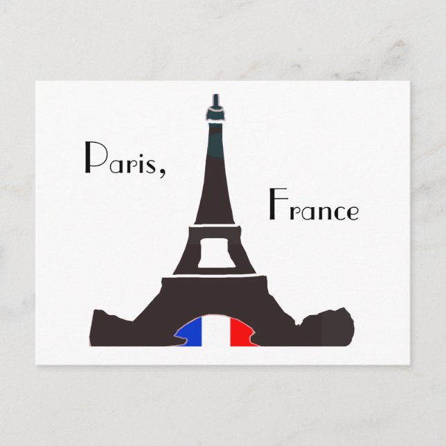 Paris France Postcard Postkarte (Vorderseite)