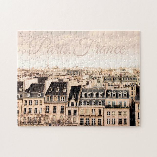 Paris France Rooftops | Jigsaw Puzzle (Horizontal)