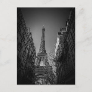 Paris france schwarz-weiß postkarte