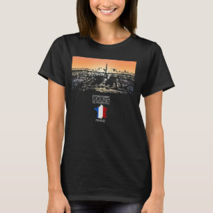 paris france Skyline Vacation Souvenir Stadt T-Shirt