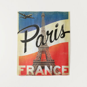 Paris France Tapestry Wandteppich