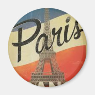 Paris France Vintage Magnet