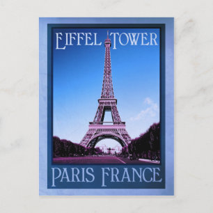 paris france Vintage Optik Postkarte