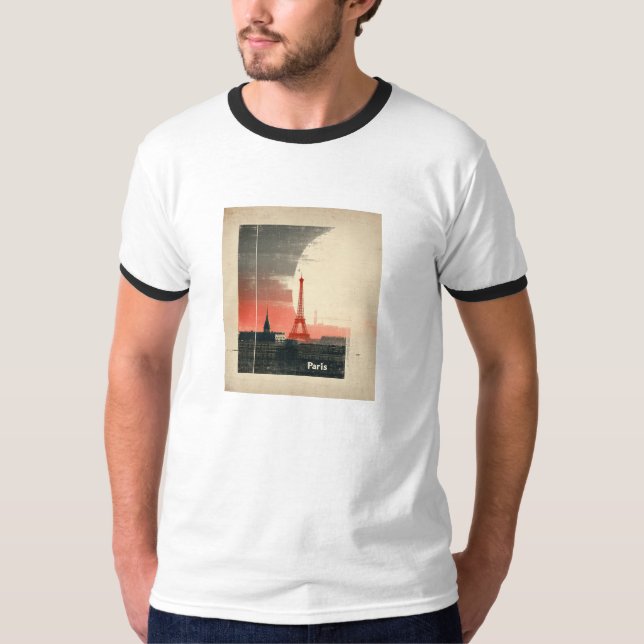 Paris, Frankreich - 1960er Jahre Inspiriert Graphi T-Shirt (Vorderseite)