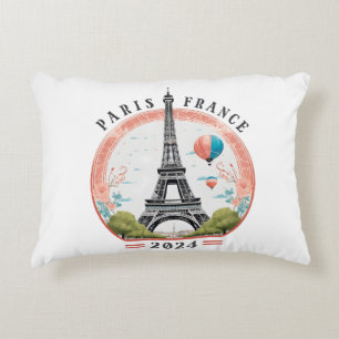 Paris Frankreich 2024 Accent Pillows, Eiffelturm Dekokissen