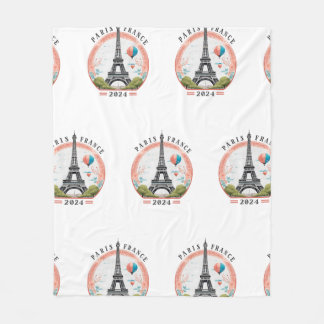 Paris Frankreich 2024 Fleece Blankets, Eiffelturm