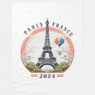 Paris Frankreich 2024 Fleece Blankets, Eiffelturm
