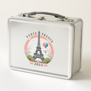Paris Frankreich 2024 Lunch Boxes, Paris Frankreic Metall Brotdose