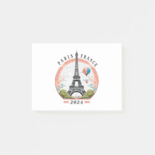 Paris Frankreich 2024 Post-it Notes, Eiffelturm Klebezettel