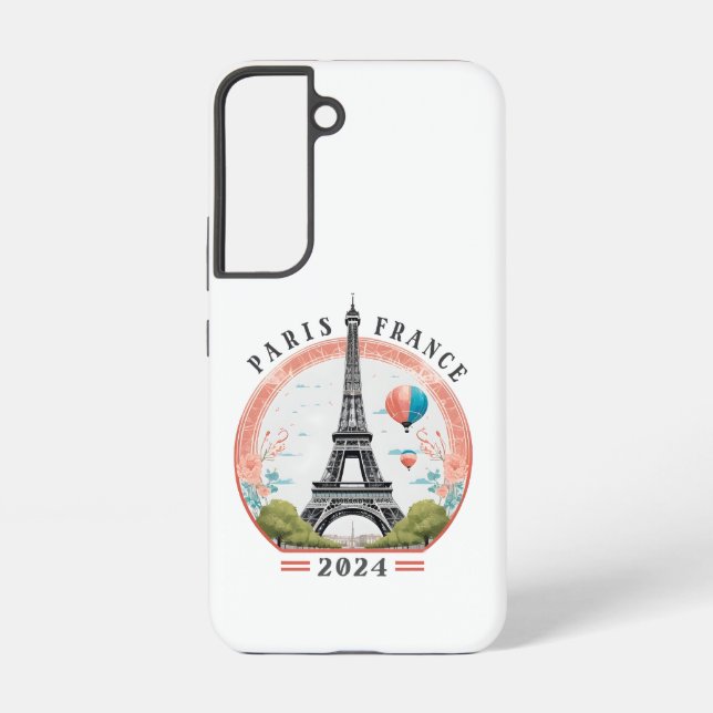 Paris Frankreich 2024 Samsung Hüllen, Eiffelturm Samsung Galaxy Hülle (Rückseite)