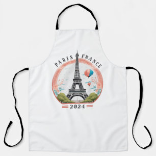 Paris Frankreich 2024 Schürze, Eiffelturm Schürze