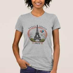 Paris Frankreich 2024 Women's Slim Fit T - Shirt, T-Shirt