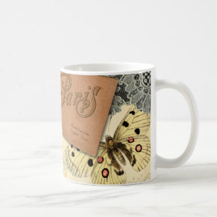Paris Frankreich Antike Kunst Collage Eiffel Franz Kaffeetasse