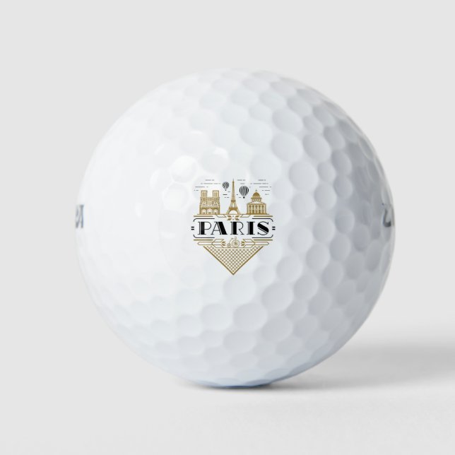 Paris Frankreich Art Deco Ästhetik Golfball