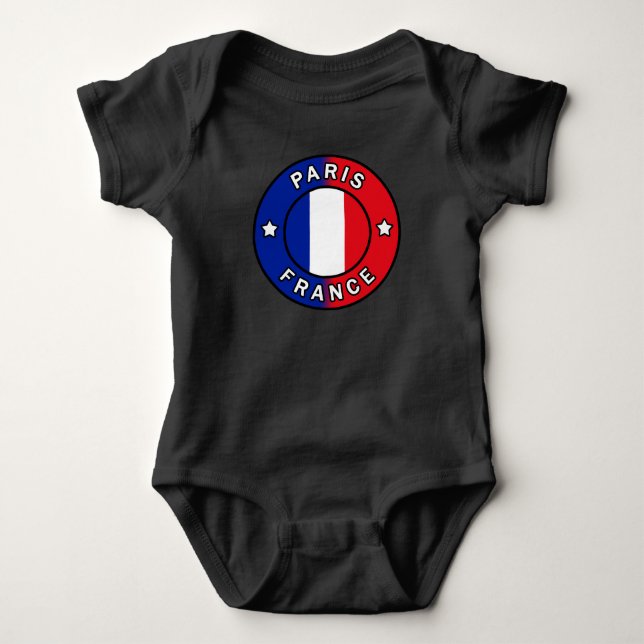 Paris Frankreich Baby Strampler (Vorderseite)