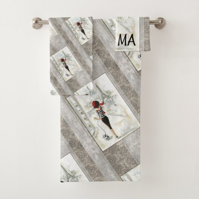 Paris Frankreich Badezimmer Handtuch Sets (Insitu)