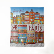 Paris Frankreich Brick Gebäude