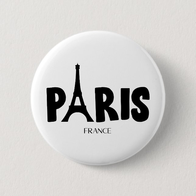 Paris Frankreich  Button (Vorderseite)