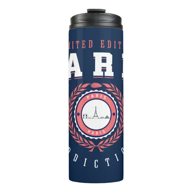 Paris Frankreich City Traveller Sports Style Thermosbecher (Vorderseite)