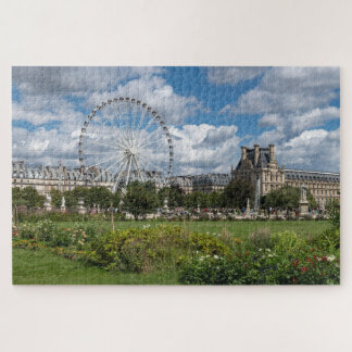 Paris Frankreich Dramatische Wolken Tuilieries-Gär Puzzle