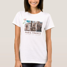 PARIS, Frankreich. Eiffel, Louvre, Triumphbogen T-Shirt