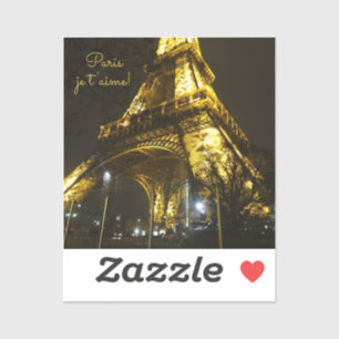 Paris. Frankreich. Eiffel Tower Aufkleber