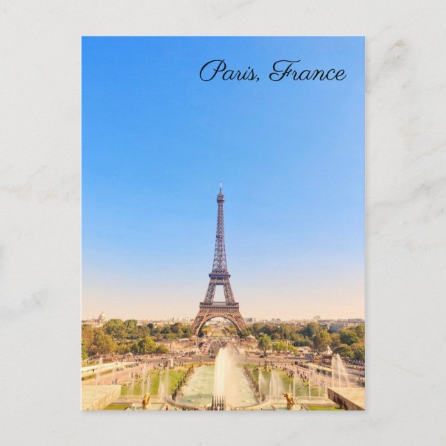 Paris Frankreich Eiffel Tower Postkarte (Vorderseite)