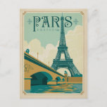 Paris Frankreich - Eiffel Tower Postkarte<br><div class="desc">Anderson Design Group ist eine preisgekrönte Illustrations- und Designfirma in Nashville,  Tennessee. Der Gründer Joel Anderson leitet ein Team talentierter Künstler,  um originale Posterkunst zu kreieren,  die wie Vintage Werbedrucke von den 1920er bis 1960er Jahren aussieht.</div>