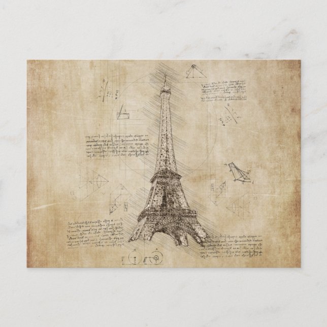 Paris Frankreich - Eiffel Tower Postkarte (Vorderseite)