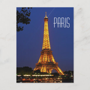 Paris Frankreich Eiffelturm am Nachmittag Postkarte