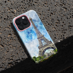 Paris Frankreich Eiffelturm Aquarell Case-Mate iPhone Hülle