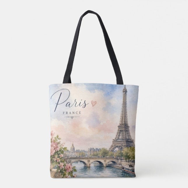 Paris Frankreich Eiffelturm Fluss Seine  (Rückseite)