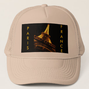 Paris, Frankreich, Eiffelturm, Hut Truckerkappe