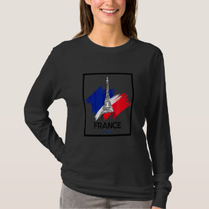 Paris Frankreich & Eiffelturm Illustration Handzei T-Shirt